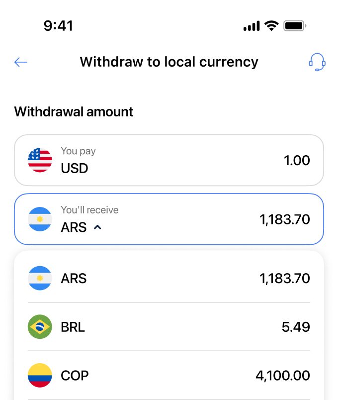 GrabrFi local withdrawal